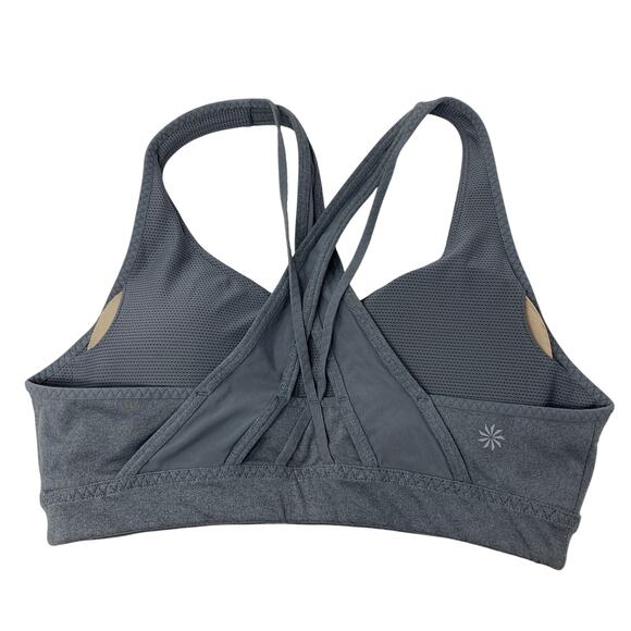 Athleta Transcendence Sports Bra Womens Size XS Gray Heather - Picture 4 of 7